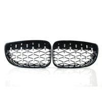 Grille Calandre Noir BMW Serie 1 E81 E87 - vue rapprochée - Becquet Voiture