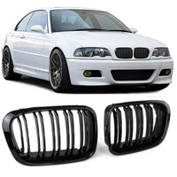 Grille Calandre Noir BMW Serie 3 E46 Phase 1 - packshot studio - Becquet Voiture