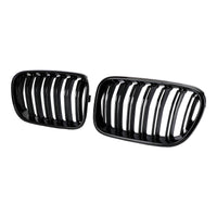 Grille Calandre Pare-Choc BMW X3 F25 2011-2014 Noir Brillant Double Ligne - vue arrière - Becquet Voiture