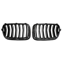 Grille Calandre Pare-chocs Avant BMW X3 F25 2011-2014 Noir Brillant - vue de dessus - Becquet Voiture