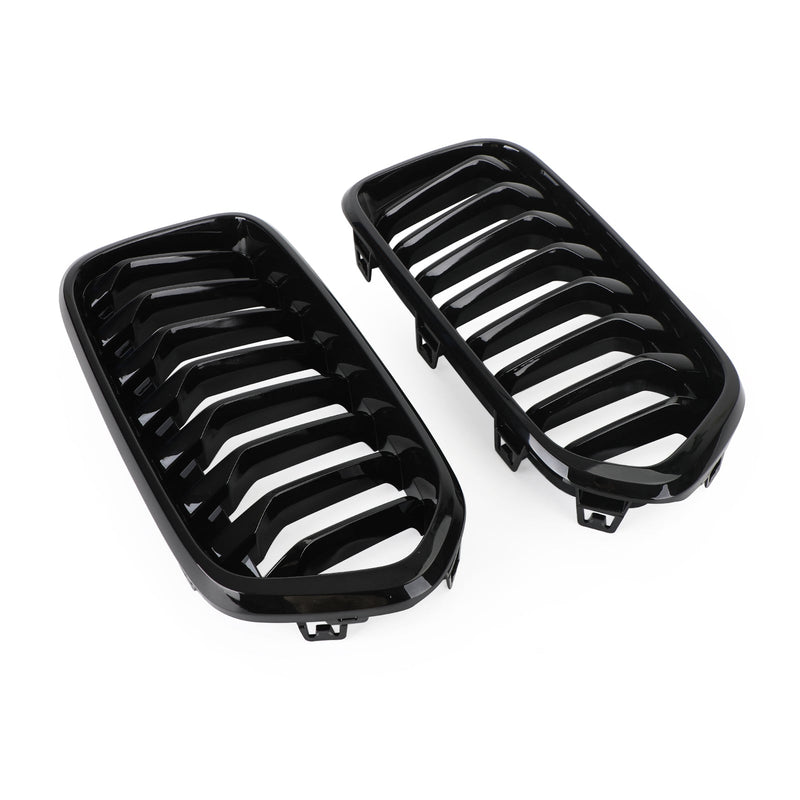 Grille Calandre Pare-Chocs Avant Noir Brillant BMW X2 F39 2018-2021 - en situation - Becquet Voiture
