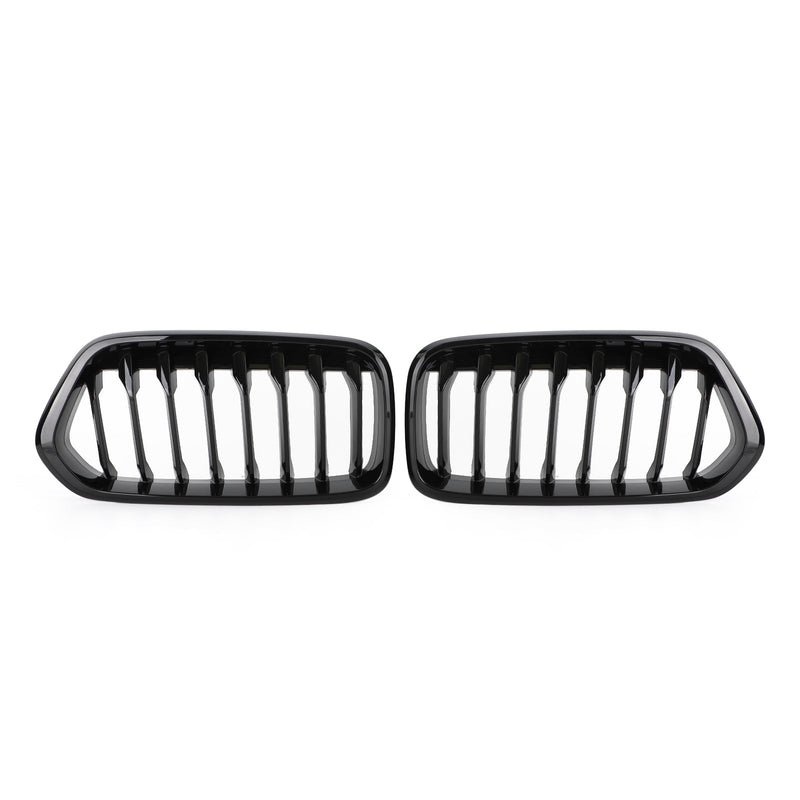 Grille Calandre Pare-Chocs Avant Noir Brillant BMW X2 F39 2018-2021 - vue de dessus - Becquet Voiture