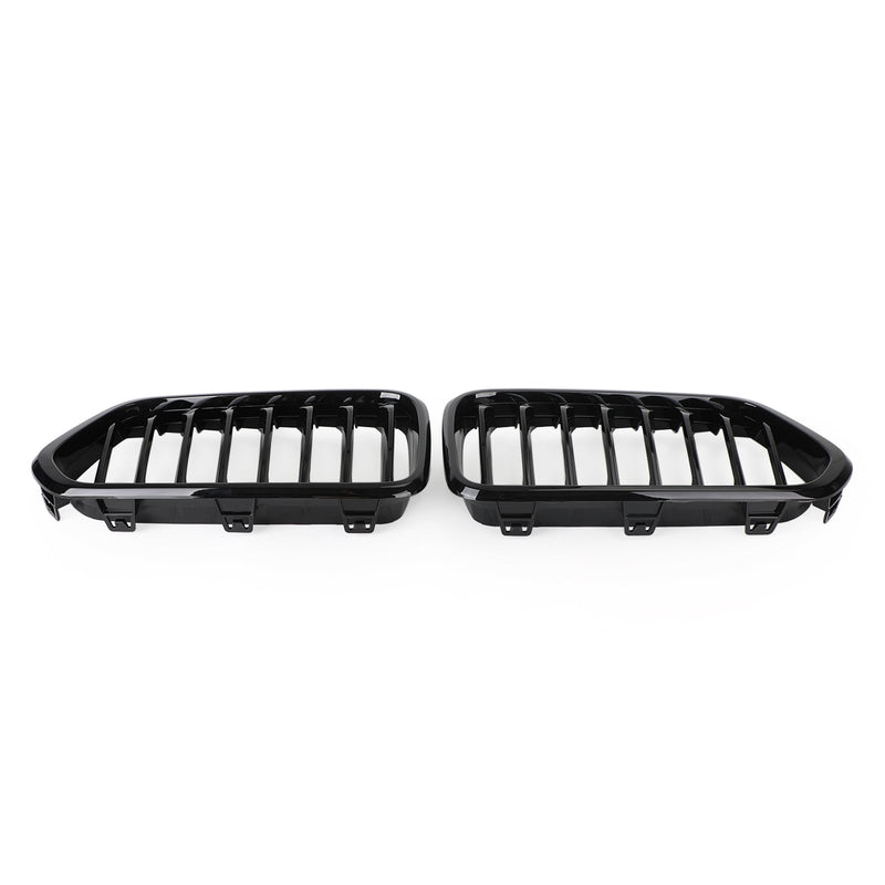Grille Calandre Pare-Chocs Avant Noir Brillant BMW X2 F39 2018-2021 - vue de face 2 - Becquet Voiture