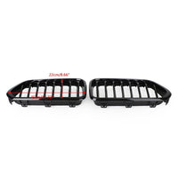 Grille Calandre Pare-Chocs Avant Noir Brillant BMW X2 F39 2018-2021 - vue de profil - Becquet Voiture