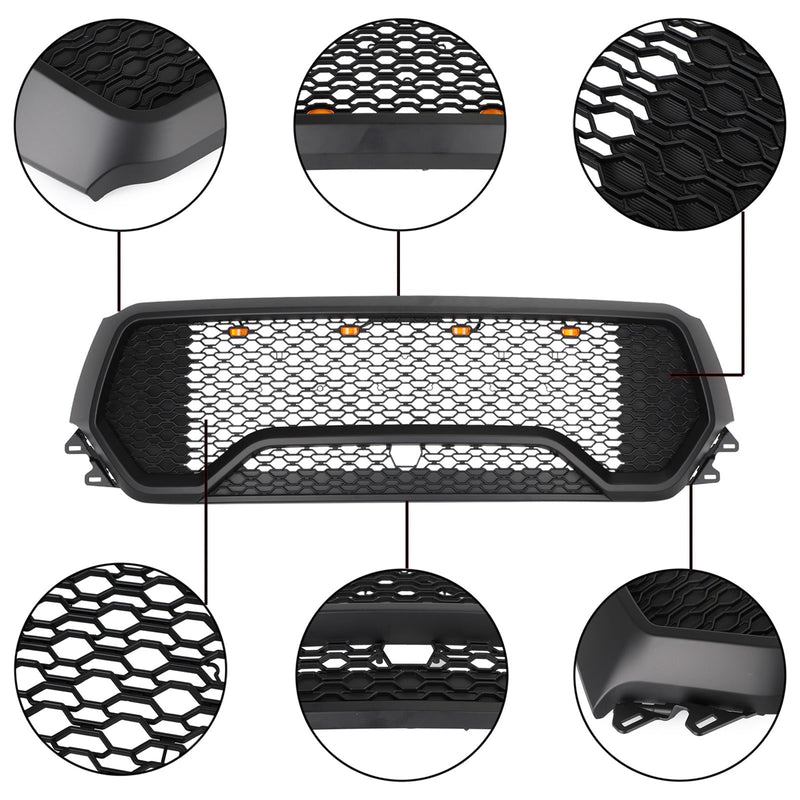 TRX Hood Grille Dodge Ram 1500 2019-2022 Honeycomb - fitting detail - Becquet Voiture