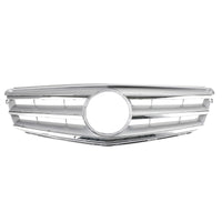 Silver LED Center Grille Mercedes-Benz W204 2008-2014 - fitted on vehicle 2 - Becquet Voiture