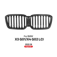 Grille d'Admission d'Air BMW X3 G01 X4 G02 LCI Carbone - détail du montage - Becquet Voiture