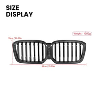 Grille d'Admission d'Air BMW X3 G01 X4 G02 LCI Carbone - packshot studio - Becquet Voiture