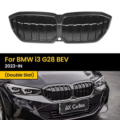 Grille de Calandre Avant Carbone BMW i3 G28 2023 - détail du montage - Becquet Voiture