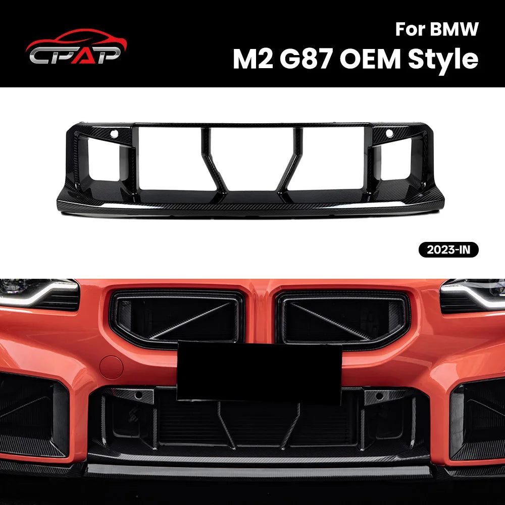 Grille de Calandre Avant Carbone BMW M2 G87 2023 - vue de face - Becquet Voiture