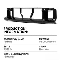 Grille de Calandre Avant Carbone BMW M2 G87 2023 - vue de profil - Becquet Voiture