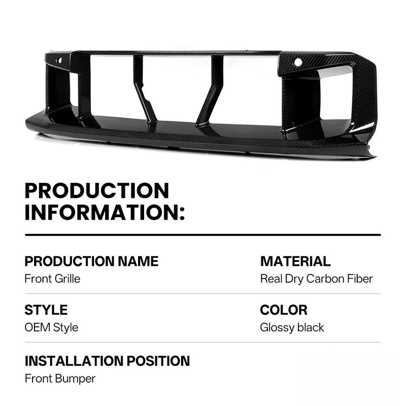 Grille de Calandre Avant Carbone BMW M2 G87 2023 - vue de profil - Becquet Voiture