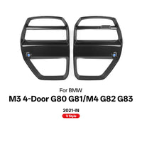 Grille de Calandre Avant Carbone BMW M3 M4 G80 G82 2021 - détail du montage - Becquet Voiture