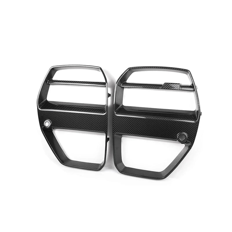 Grille de Calandre Avant Carbone BMW M3 M4 G80 G82 2021 - vue arrière - Becquet Voiture