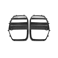 Grille de Calandre Avant Carbone BMW M3 M4 G80 G82 2021 - vue de trois-quarts - Becquet Voiture