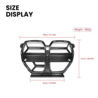 Grille de Calandre Avant Carbone BMW M3 M4 G80 Style CSL - packshot studio - Becquet Voiture