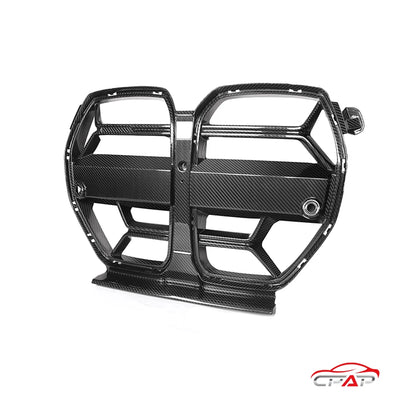 Grille de Calandre Avant Carbone BMW M3 M4 G80 Style CSL - vue arrière - Becquet Voiture