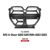 Grille de Calandre Avant Carbone BMW M3 M4 G80 Style CSL - vue rapprochée - Becquet Voiture