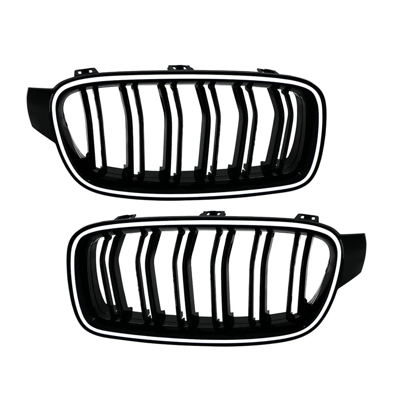Grille de Calandre BMW Série 3 F30 2013-2018 RGB - détail du montage - Becquet Voiture