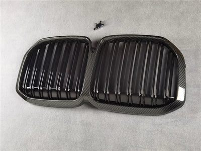 Grille de Calandre Carbone BMW Série 3 5 X3 X5 - packshot studio - Becquet Voiture