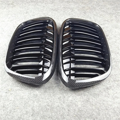 Grille de Calandre Carbone BMW Série 3 5 X3 X5 - vue de face - Becquet Voiture