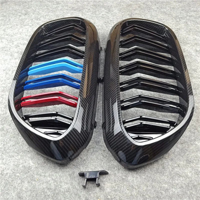 Grille de Calandre M Carbone BMW (Multi-Modèles) - vue de profil - Becquet Voiture