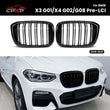 Grille de Pare-Chocs Avant BMW X3 G01 X4 G02 2019-2021 Noir Brillant