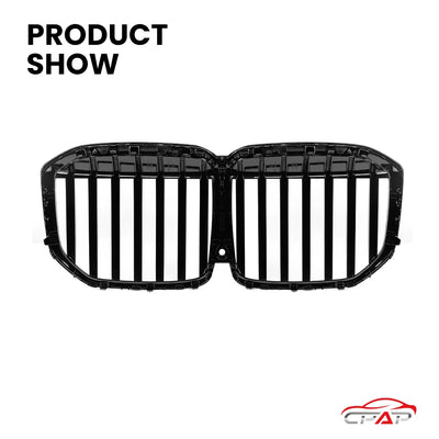 Grille de Pare-Chocs Avant BMW X7 G07 LCI 2023 Noir Brillant - packshot studio - Becquet Voiture