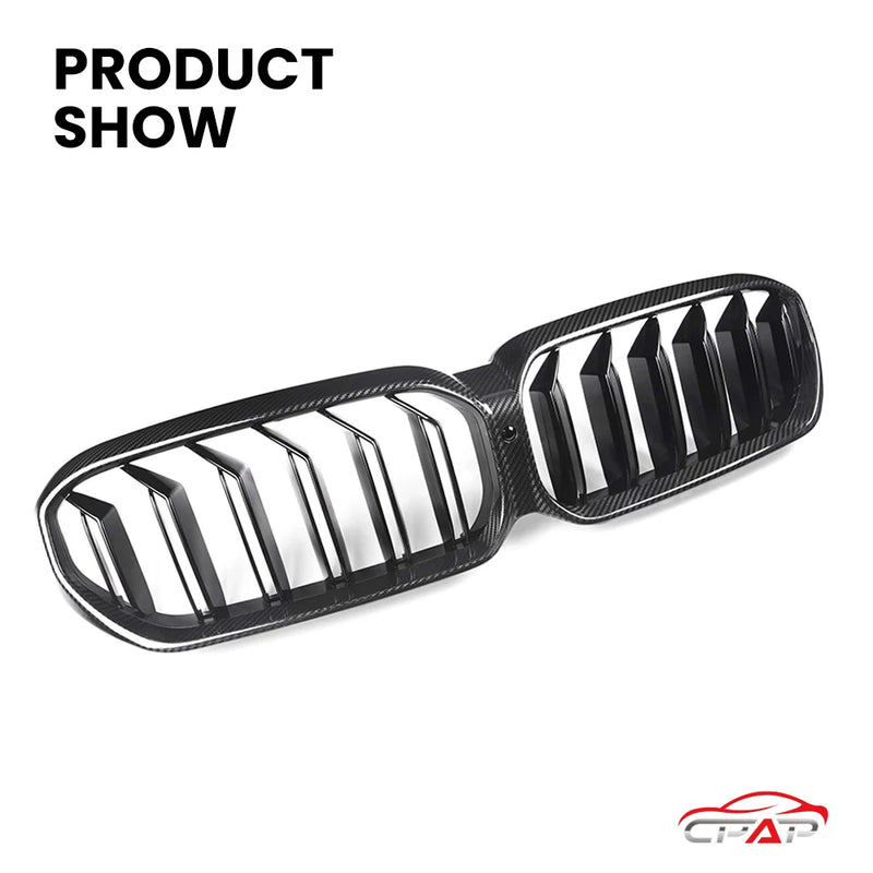 Grille de Pare-Chocs Avant Carbone BMW Série 5 G30 M5 F90 LCI 2021-2023 - installé sur véhicule - Becquet Voiture