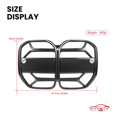 Grille de Pare-Chocs Carbone BMW Série 4 G22 G23 CSL 2021+ - packshot studio - Becquet Voiture