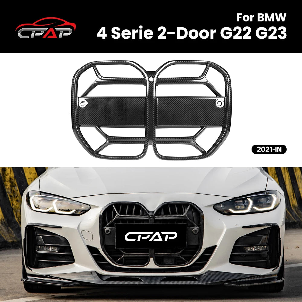 Grille de Pare-Chocs Carbone BMW Série 4 G22 G23 CSL 2021+ - vue de face - Becquet Voiture