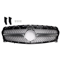 Diamantgrill Mercedes-Benz C-Klasse W117 2013-2019 - Vorderansicht - Becquet Voiture
