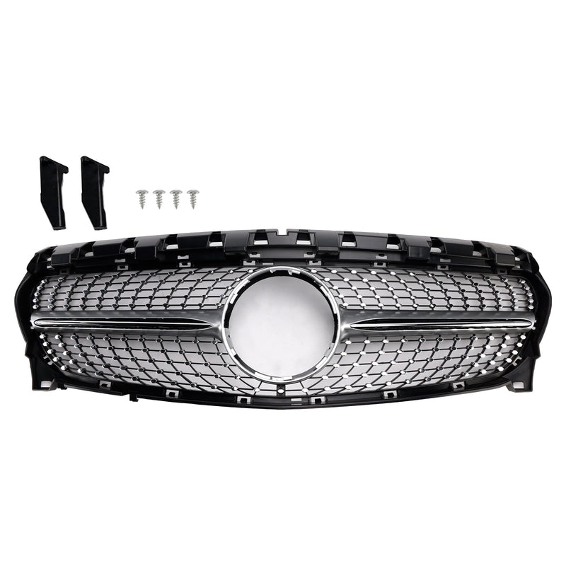 Diamantgrill Mercedes-Benz C-Klasse W117 2013-2019 - Vorderansicht - Becquet Voiture