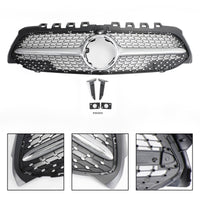 Grille Diamant Mercedes Classe A W177 2019-2021 - détail du montage - Becquet Voiture
