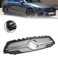 Grille Diamant Mercedes Classe A W177 2019-2021 - vue de trois-quarts - Becquet Voiture