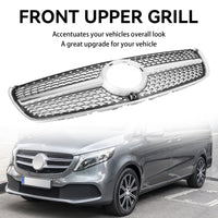Diamond Grille Mercedes V-Class W447 - fitted on vehicle - Becquet Voiture