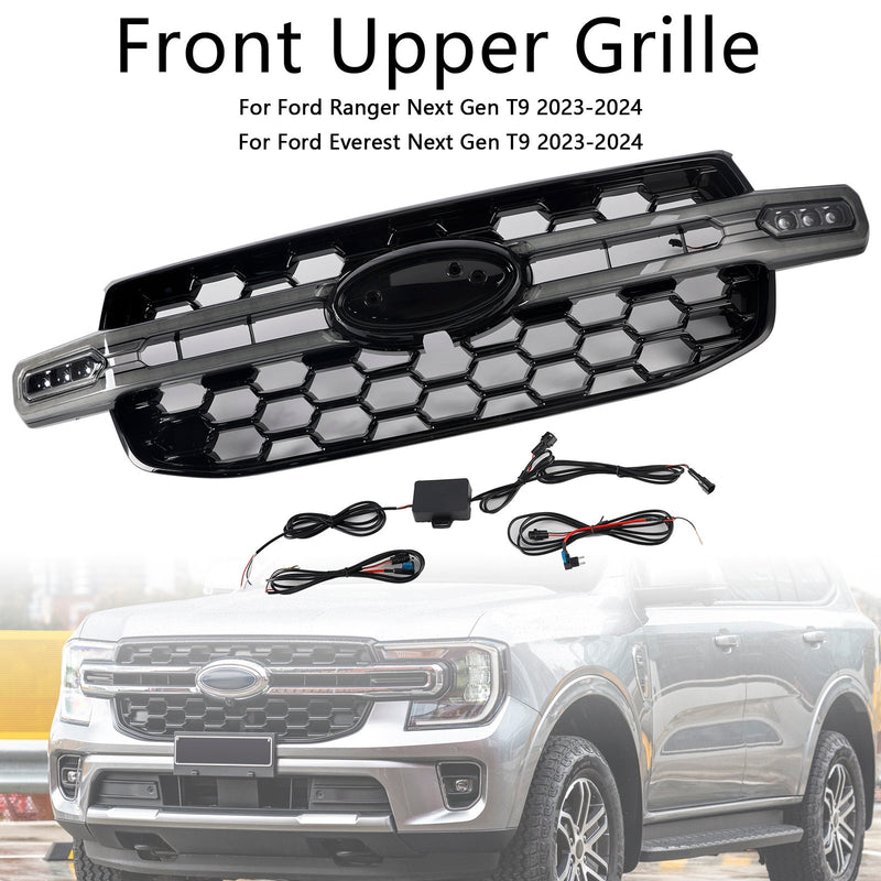 Grille Ford Everest Next Gen T9 2023-2024 LED Blanche - packshot studio - Becquet Voiture