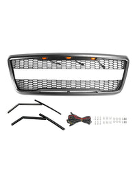 Grille Ford F-150 Raptor 2004-2008 Maille Noire LED - vue rapprochée 2 - Becquet Voiture