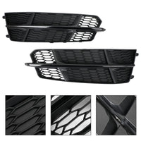 Grille Inférieure Pare-Chocs Avant Noir Mat Audi A6 C7 S-Line - détail du montage - Becquet Voiture