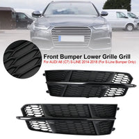 Grille Inférieure Pare-Chocs Avant Noir Mat Audi A6 C7 S-Line - packshot studio - Becquet Voiture