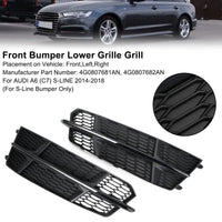 Grille Inférieure Pare-Chocs Avant Noir Mat Audi A6 C7 S-Line - vue arrière - Becquet Voiture