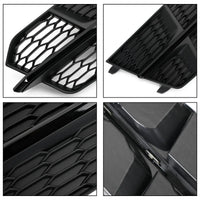 Grille Inférieure Pare-Chocs Avant Noir Mat Audi A6 C7 S-Line - vue de profil 2 - Becquet Voiture