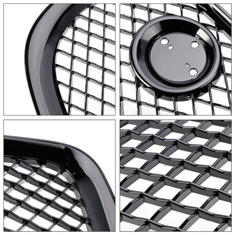 Grille Jaguar XJ 2010-2015 Noir Brillant Pare-Chocs - vue de profil 2 - Becquet Voiture