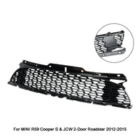 Grille MINI R55 R56 R57 R58 R59 JCW Noir Brillant - vue rapprochée - Becquet Voiture