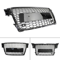 Grille Nid d'Abeille Audi A4 B8 RS4 Noir Brillant 2009-2012 - installé sur véhicule 2 - Becquet Voiture