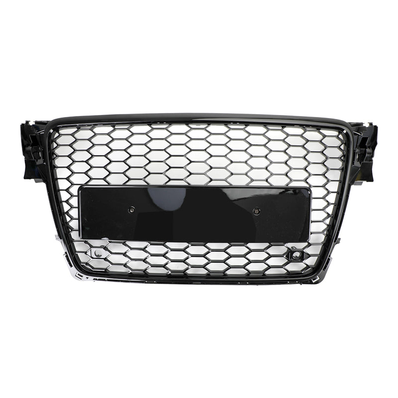 Grille Nid d'Abeille Audi A4 B8 RS4 Noir Brillant 2009-2012 - vue de dessus 2 - Becquet Voiture