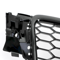 Grille Nid d'Abeille Audi A4 B8 RS4 Noir Brillant 2009-2012 - vue de face 3 - Becquet Voiture