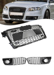 Grille Nid d'Abeille Audi A4 B8 RS4 Noir Brillant 2009-2012