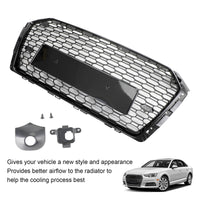 Grille Nid d'Abeille RS4 Audi A4 S4 B9 2017-2019 Noir - vue rapprochée - Becquet Voiture