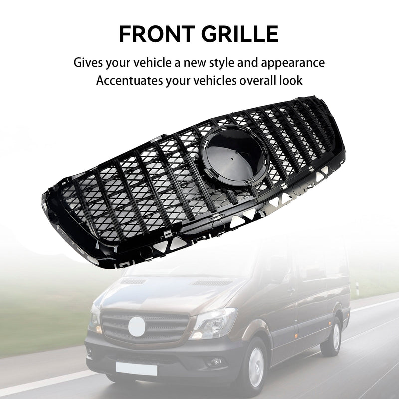 Grille Noir Style GT-R Mercedes Sprinter W906 2014-2018 - vue arrière - Becquet Voiture